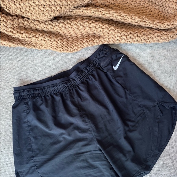 Nike Pants - Nike Dri-Fit Black Running Shorts Zip Pocket Athletic Workout Size S